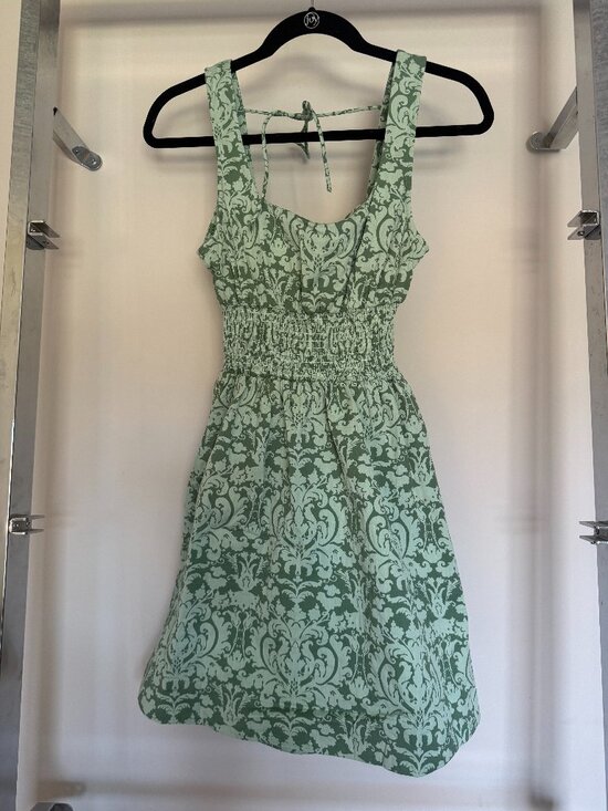 Hill House Cher Dress Jacquard Green XS | Nap Dress Style | Retail $150 - Picture 7 of 9